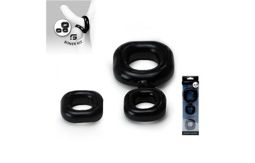 Boner Kit Cock Ring & Ball Stretcher Black – Sport Fucker Pro