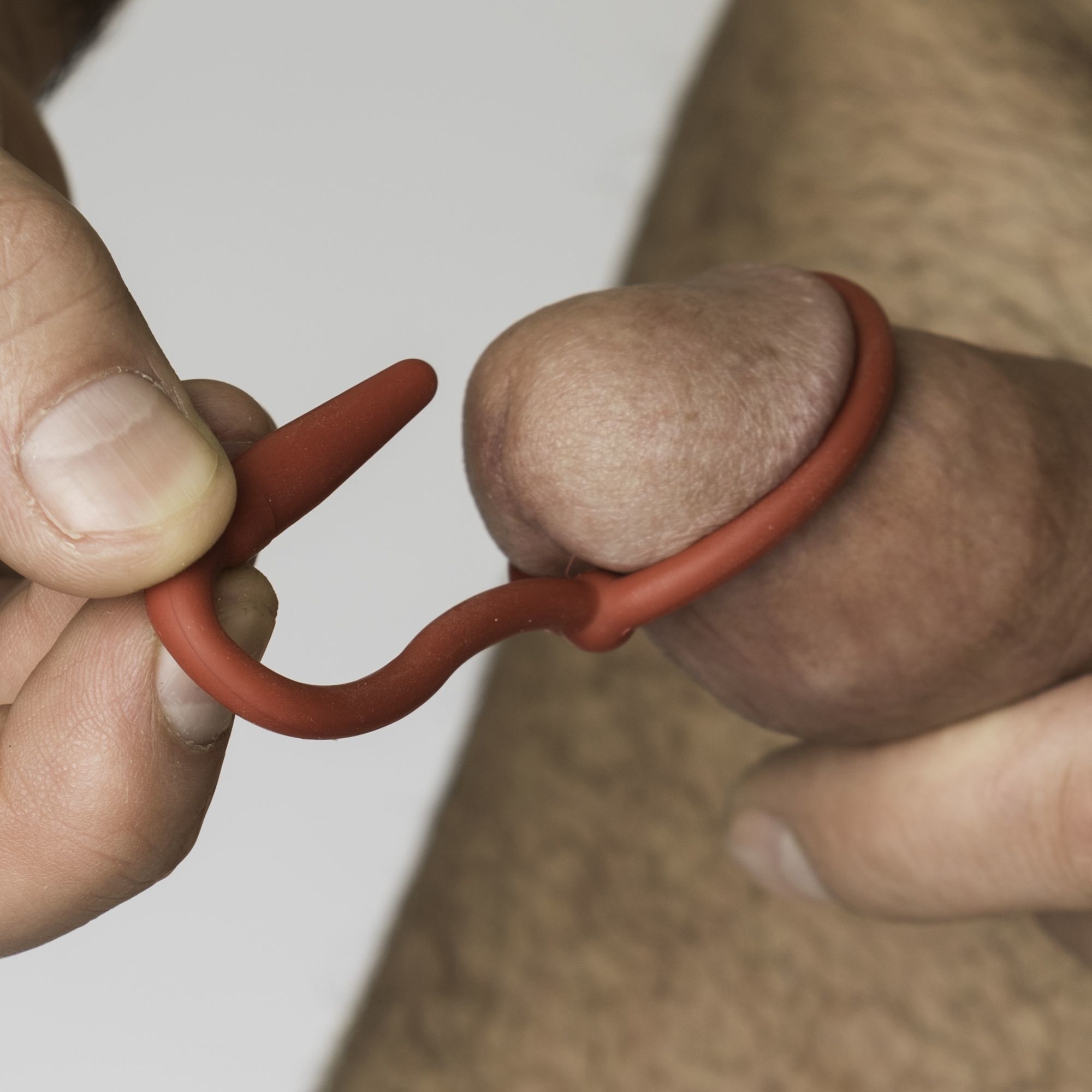 Silicone Cock Plug Red | Firm Sperm Stopper