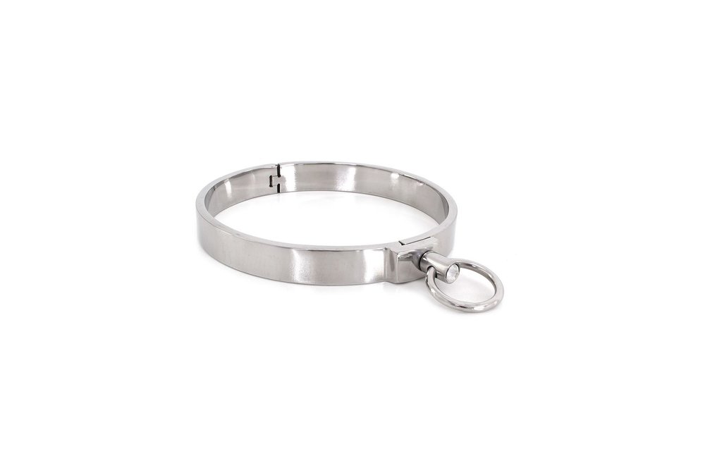 Stalen Halsband L met Edelsteen | Kinky & Stijlvol Accessoire