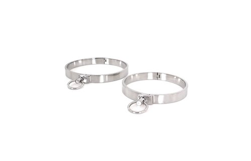 Solid Steel Collar (M) with Gemstone | BDSM & Kinky Gear