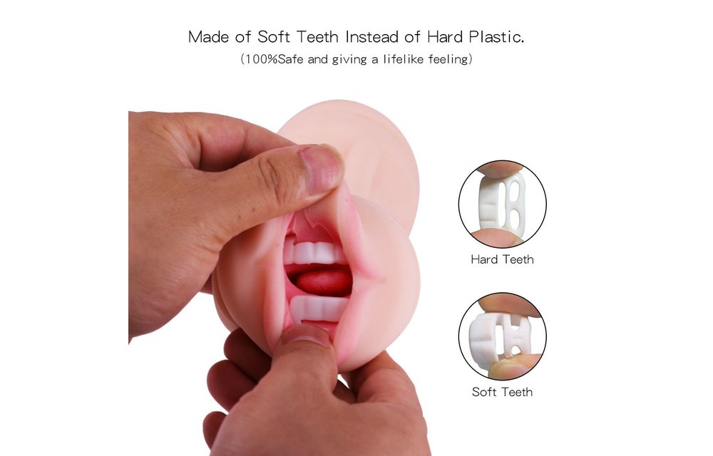 Masturbator with Soft Teeth | Realistic & Silicone