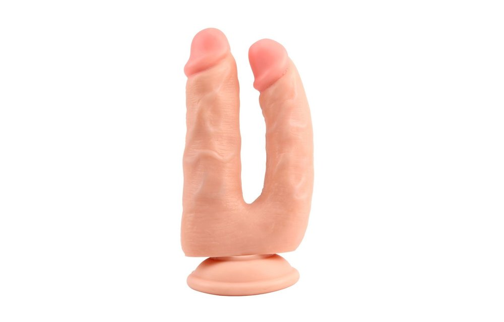 Doppeldildo Bromeo 18 cm | Realistisch & Saugnapf PVC
