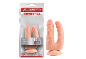 Doppeldildo Bromeo 18 cm | Realistisch & Saugnapf PVC