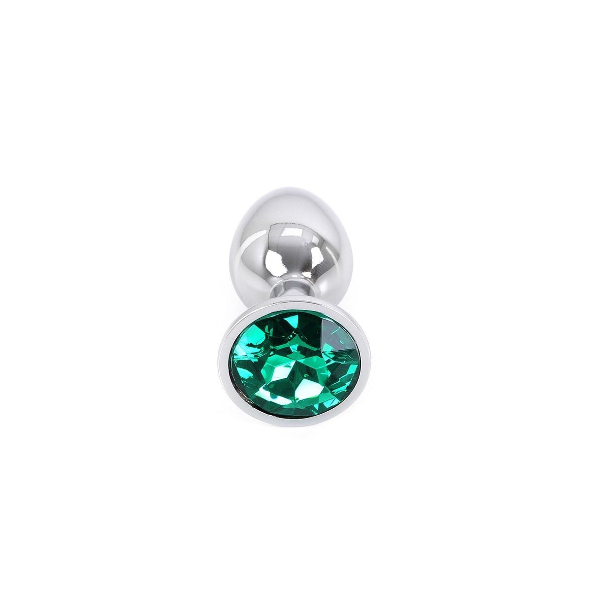 Aluminium Butt Plug Green Jewel 9.5 cm – Elegant & High Quality