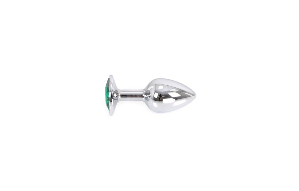 Buttplug Aluminium Groen Juweel 9,5 cm - Elegant & Hoogwaardig