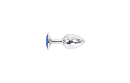 Buttplug Aluminium Blau