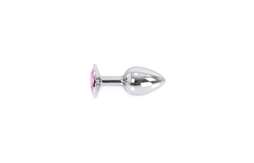 Analplug Aluminium Rosa 9,5 cm – Elegantes Schmuckdesign