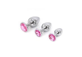 Buttplug Aluminium Rosa