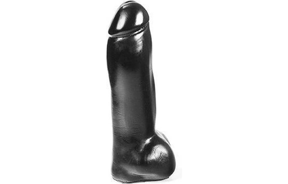 Zwarte Dildo 22,5 cm Dark Crystal - Flexibel & Waterdicht