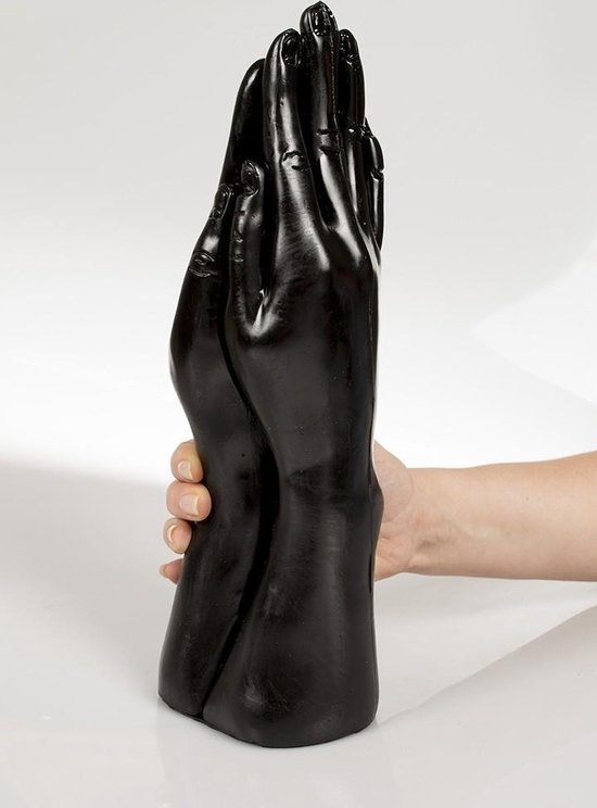 Schwarz Giant Double Fist Dildo 32 x 8,9cm