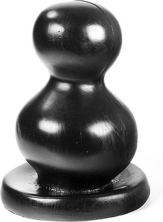 Black Butt Plug Dark Crystal 18 cm - Flexible & Waterproof