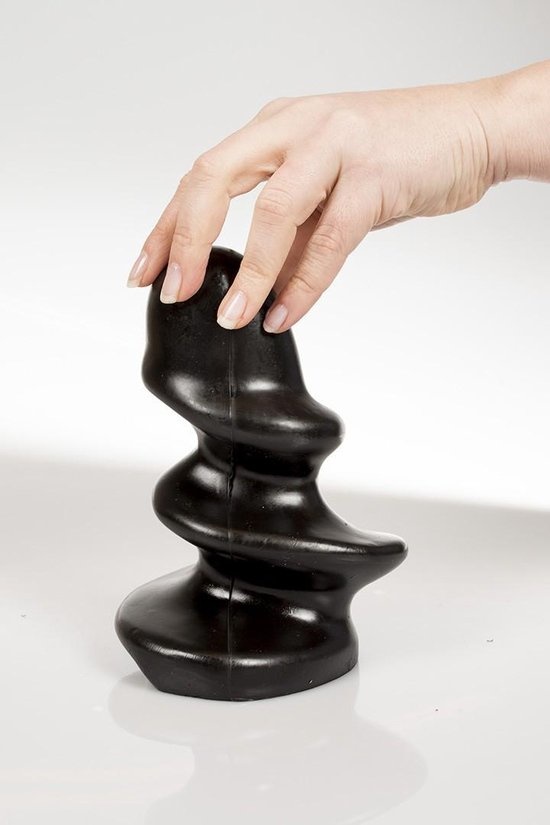 Zwarte Buttplug 17 cm – Dark Crystal, Flexibel & Waterdicht