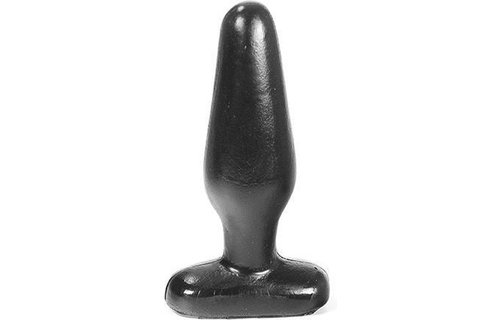 Schwarzer Buttplug 13,5 cm | Flexibel & wasserdicht – Dark Crystal