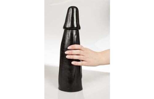 Zwarte Gigantische Anale Dildo 33,5 cm – Dark Crystal XXL