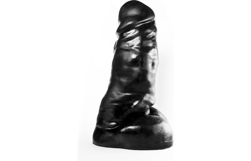 Zwarte Gigantische Dildo 31 cm - Dark Crystal XXL Speeltje