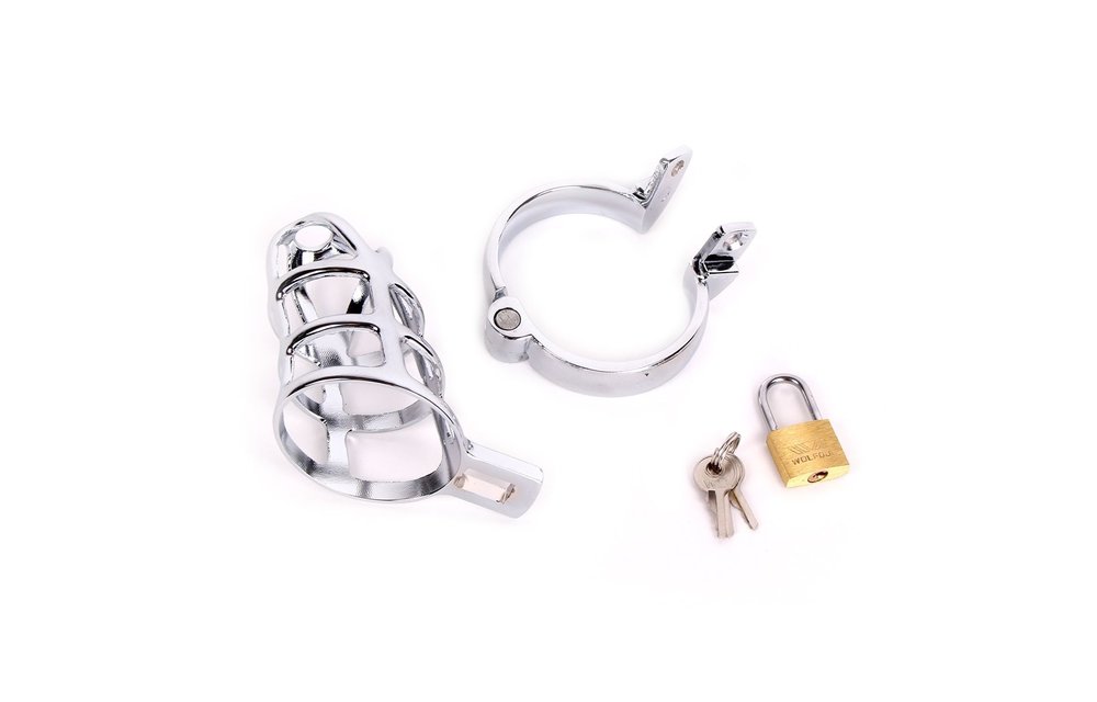 Kuisheidskooi RVS | Sterke Penis Chastity Cage op Slot