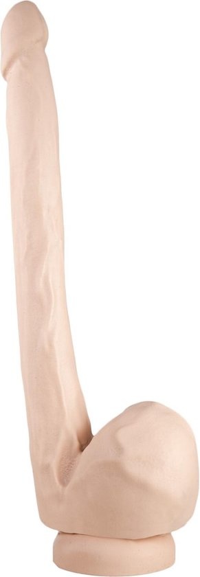 Dildo 28.5 x 4.1 cm – Suction Cup, Flesh & Black, PVC Safe