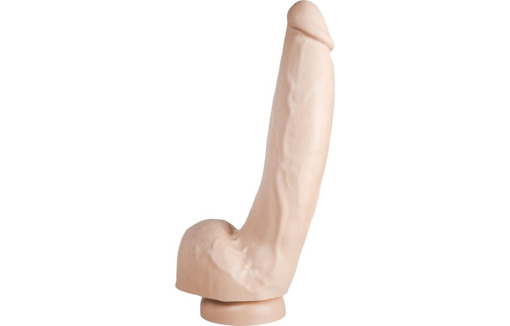 Dildo 28 cm | Zuignap, Vlees & Zwart, Veilig & Reukloos