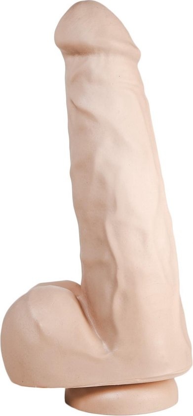 Dildo 18 cm mit Saugnapf | Hautfarben & Schwarz | PVC, sicher