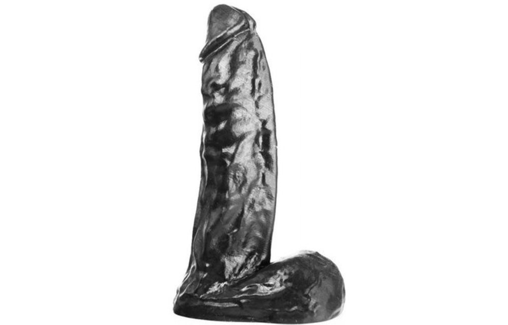 Dildo 15.5 cm - Flesh & Black, Latex-free, PVC Safe