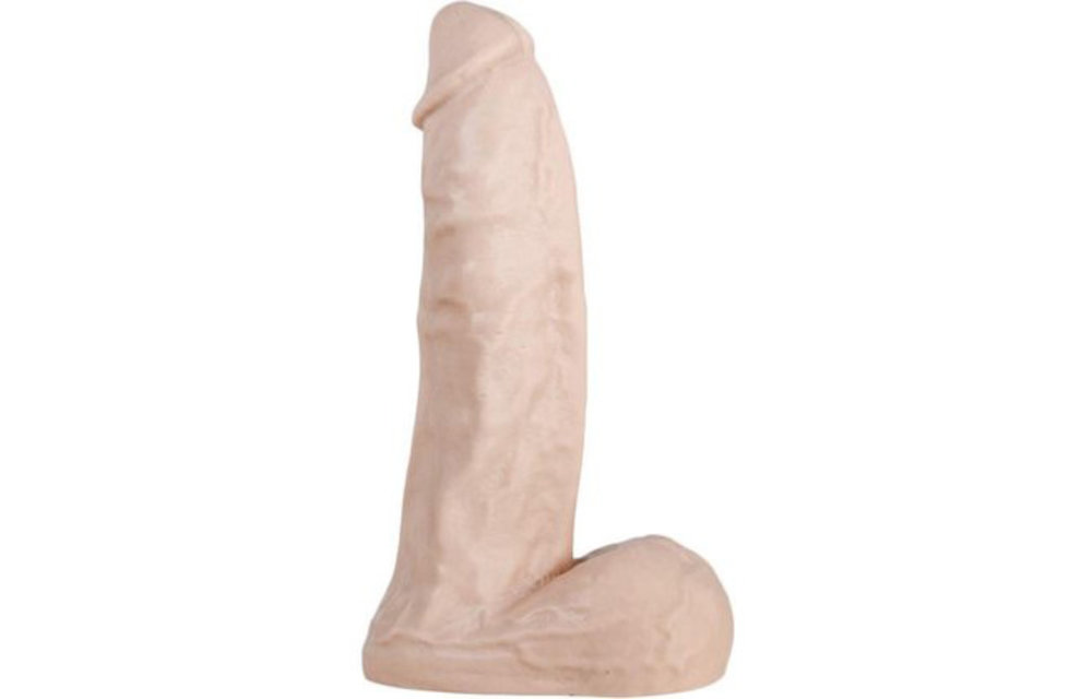 Dildo 15.5 cm - Flesh & Black, Latex-free, PVC Safe
