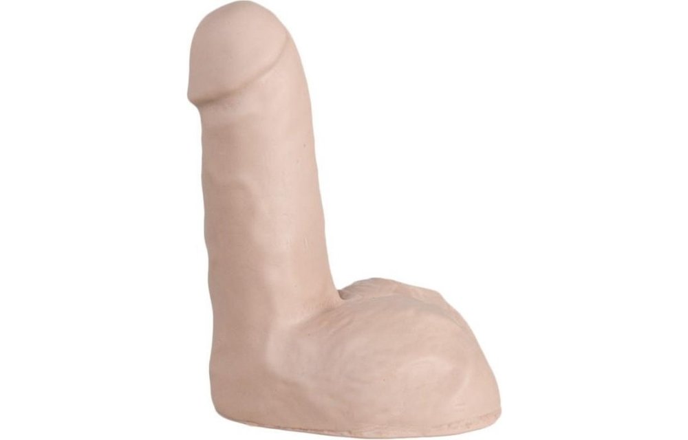Dildo 12,5 cm - Vlees & Zwart, PVC, Reukloos & Veilig