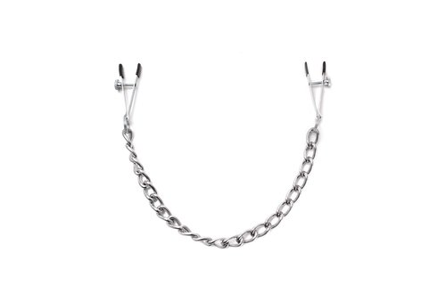 Nipple clamps with heavy chain – Adjustable and comfortable