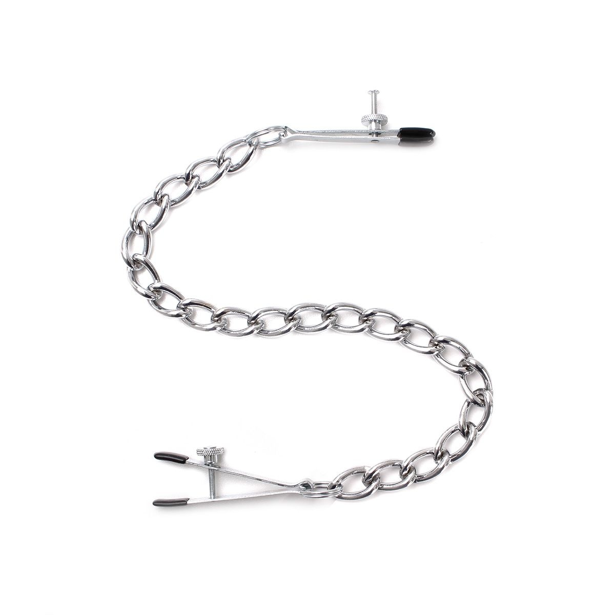 Nipple clamps with heavy chain – Adjustable and comfortable