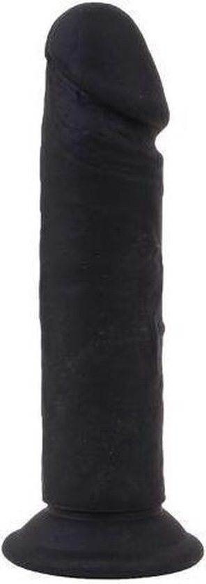 Silicone Dildo 20 x 4.5 - Black