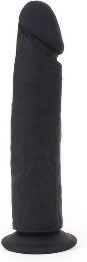Siliconen Dildo 23.5 x 5 - Zwart
