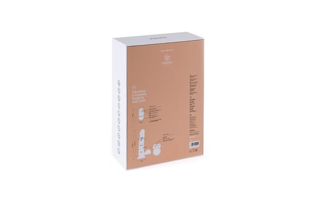 Luxus Vibrator R10 Rotierend mit Hodensack (21 cm)