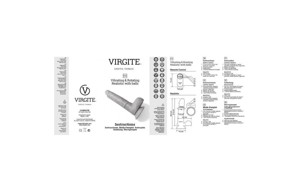 Luxe Vibrator R09 Roterend met ballen (19 cm)