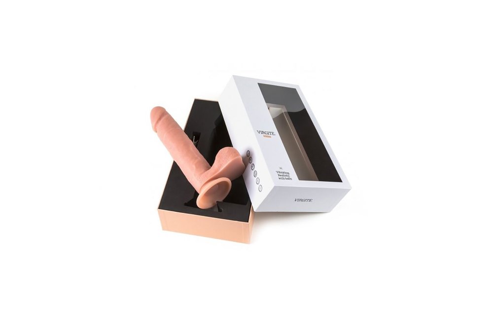 Luxus Vibrator R4 mit Hodensack (19 cm)