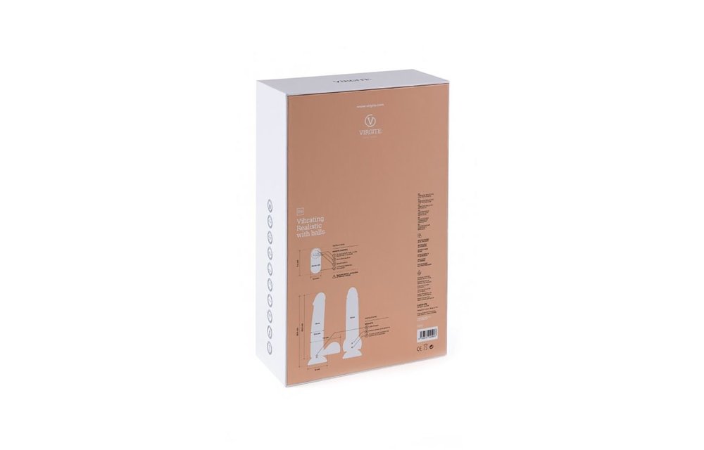 Luxus Vibrator R4 mit Hodensack (19 cm)