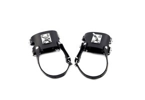 Leather Ankle Cuffs with Heavy-Duty O-Ring | Comfort & Safety