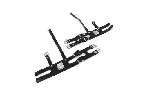 Leather Ankle Restraints with Heavy O-Ring