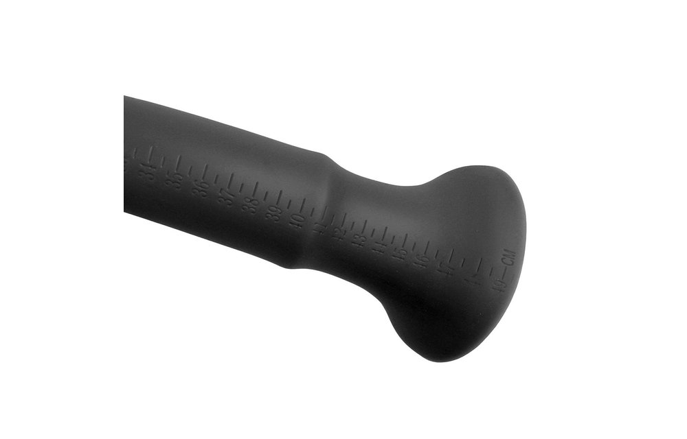 Silikon Anal Dildo XXXL Schwarz 50 x 5.6