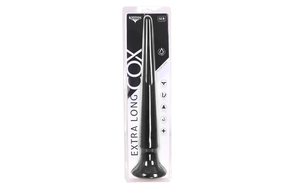 Silikon Anal Dildo XXXL Schwarz 50 x 5.6