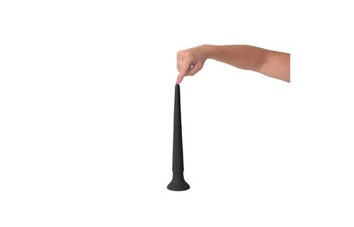 Siliconen Anaal Dildo XL Zwart 30 x 3