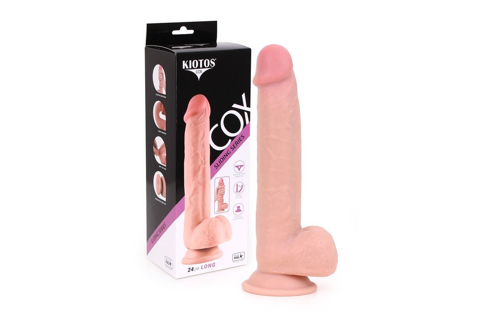 Sliding Skin Dildo 24 cm – Realistic, Flexible & Super Soft