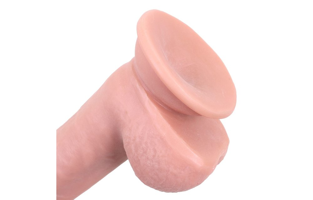 Gleitender Hautdildo 23 cm | Realistisch, biegsam und weich