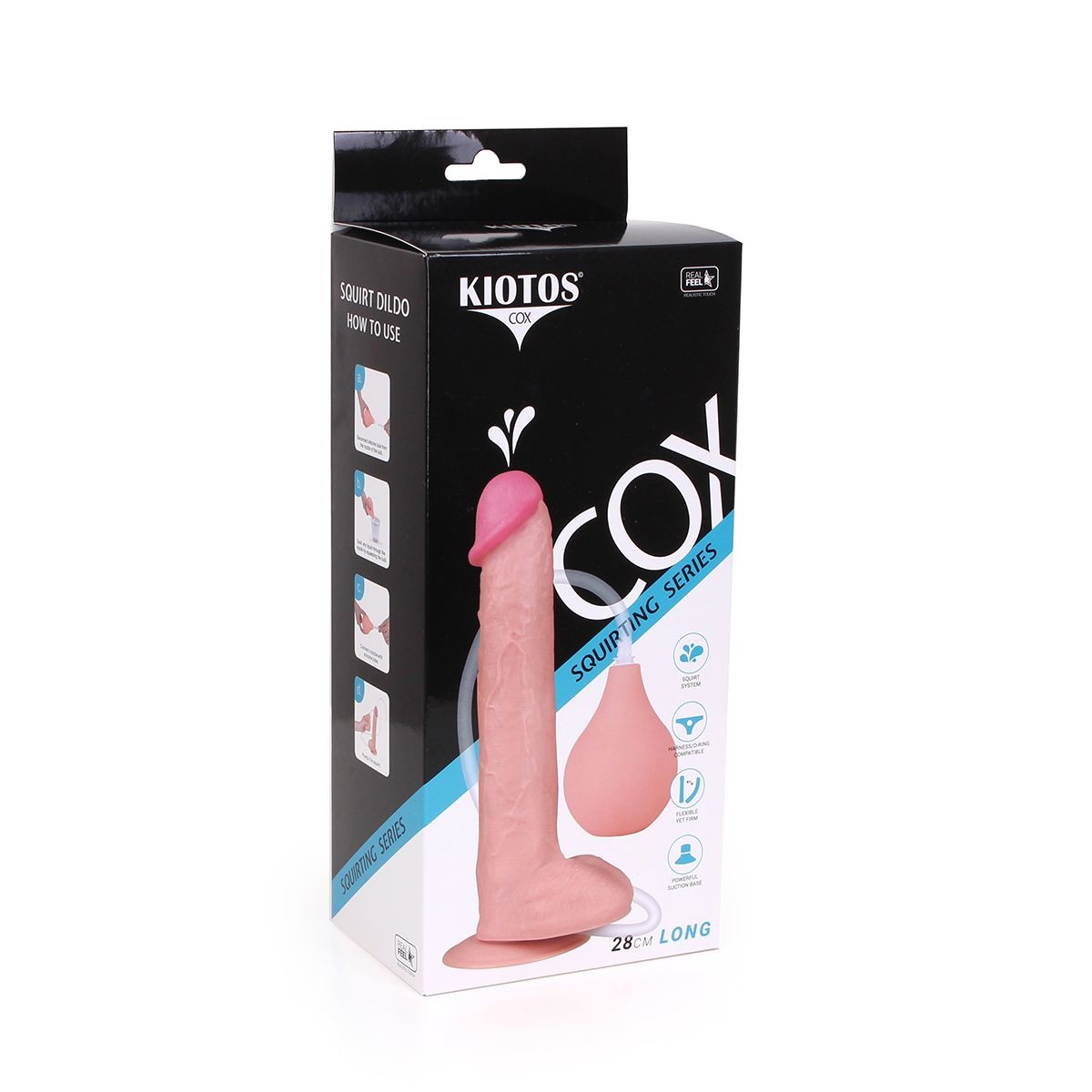 Squirt Dildo 28 cm – Realistisch, Spuitend & Zuignap