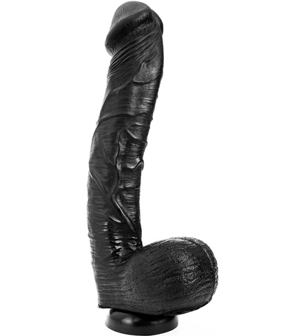 King-Size Dildo - Curved Black 31 x 5.5 cm