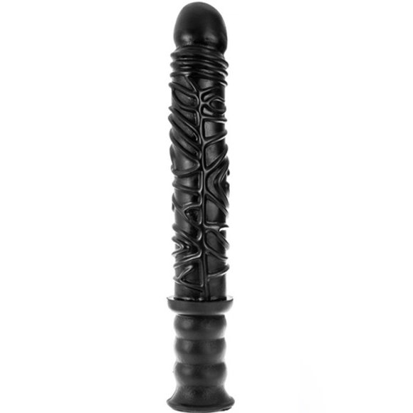 King-Size Dildo - Damocles Schwarz 42.5 x 4.5 cm