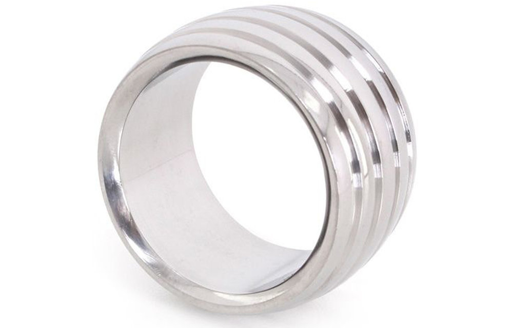 Fancy Stahl-Donut-Cockring | Extra Grip & schickes Design
