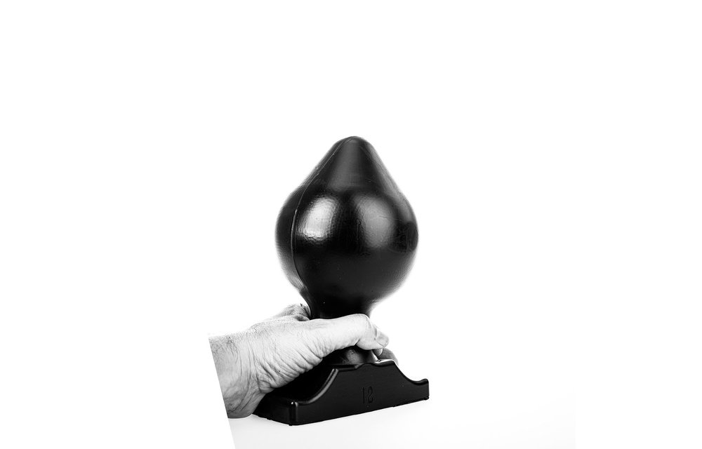 Buttplug 22,5 cm x 12 cm – Zacht, Zwart, Rood & Blauw