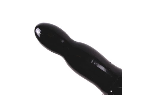 Dildo Double Bubble 25 cm – Dark Crystal Black, Flexibel & Waterdicht