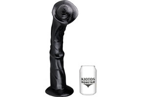 Zebrastorm Dildo 35 cm | Flexibles Vinyl & Saugnapf