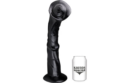 Zebrastorm Dildo 35 cm | Flexibles Vinyl & Saugnapf