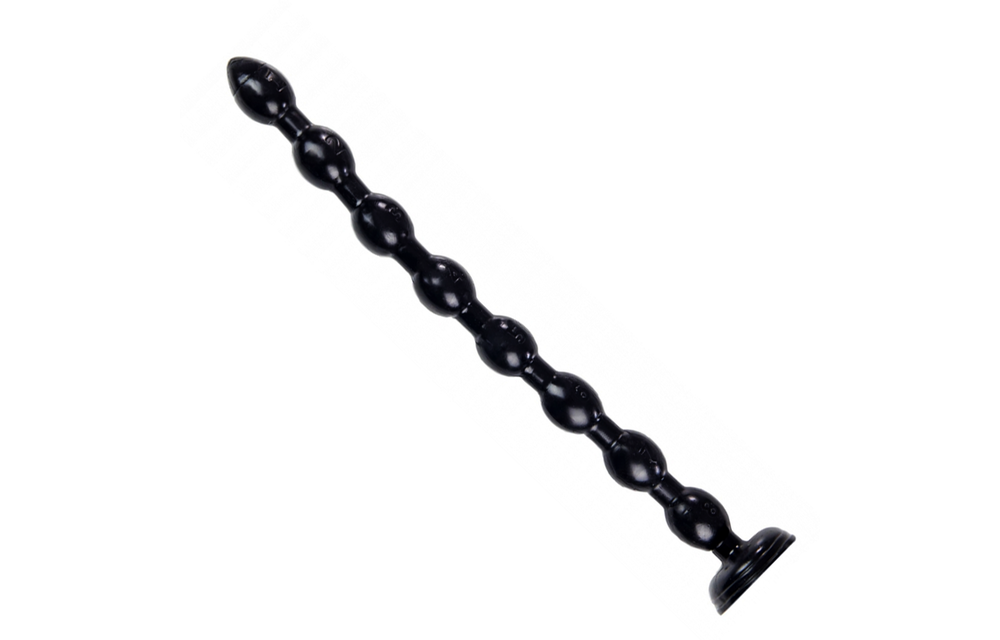 Mamba Beads Dildo 48 cm - Flexible, Suction Cup & Smooth Vinyl